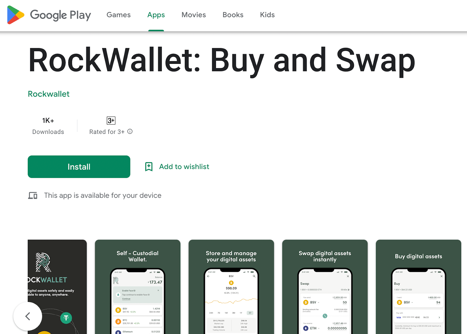 RockWallet playstore