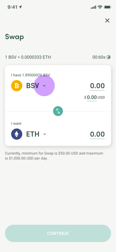 RockWallet App - Swap Crypto