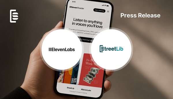 StreetLib signs a new partnership with ElevenLabs to bring ebooks and audiobooks to ElevenReader