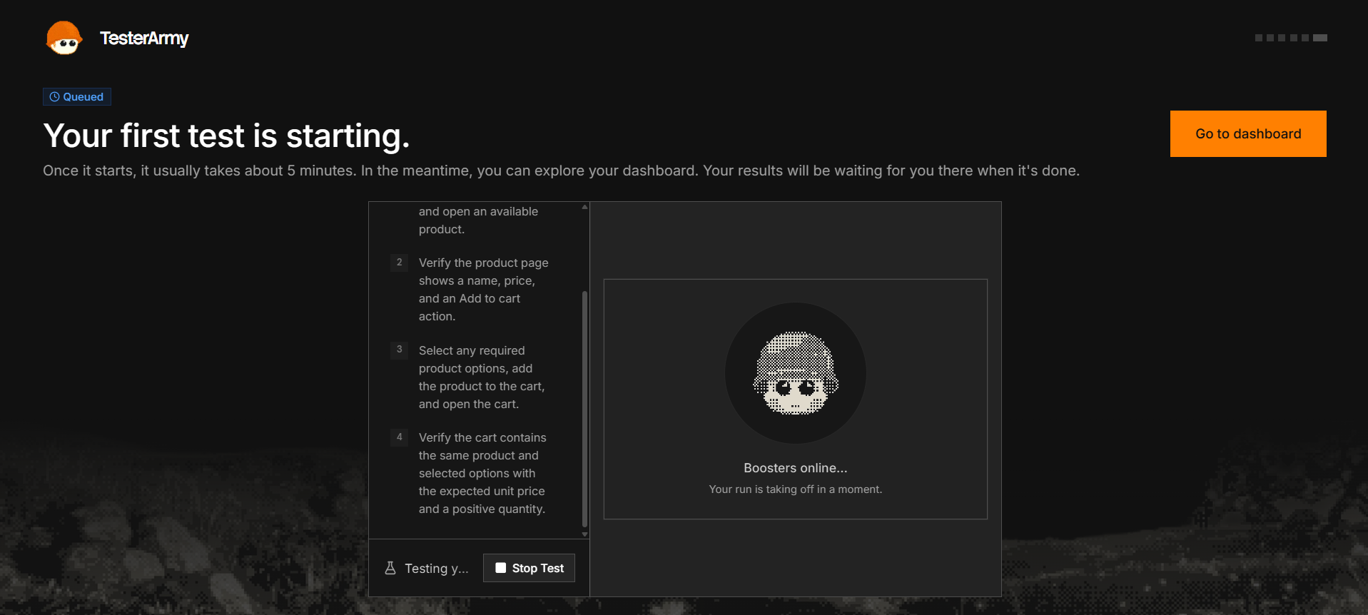 testerarmy testing webapp