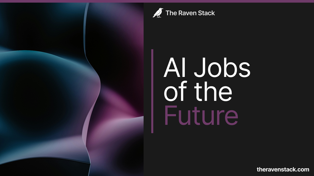 Cover for the article "AI jobs of the future" on theravenstack
