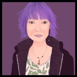 Illustrative portrat of Nan Warshaw.