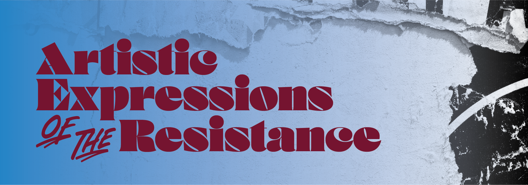 Banner for Artistic Expressions of the Resistance