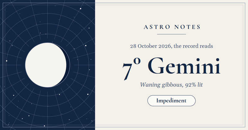 The Moon in Gemini, a sign Bonatti counted against her