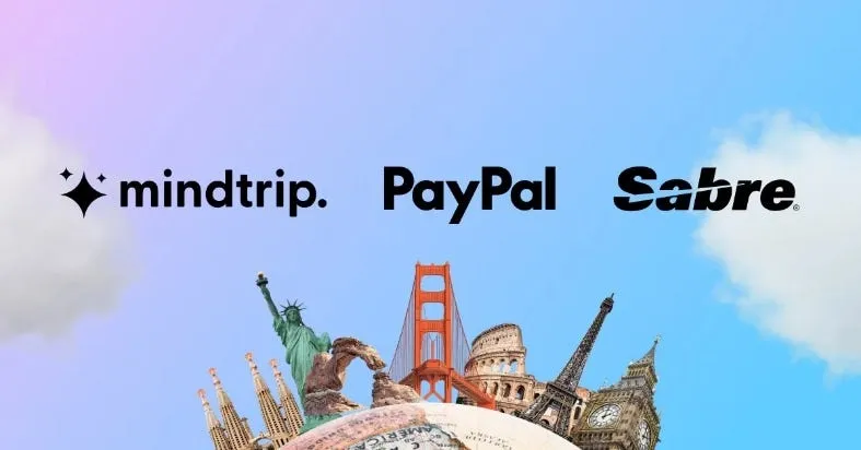 Annonce du partenariat Sabre Mindtrip PayPal IA agentique voyage février 2026