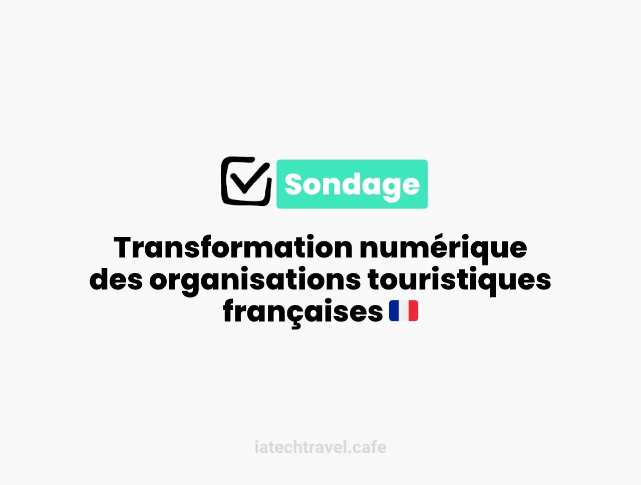 Sondage sur la transformation numérique des organisations touristiques françaises