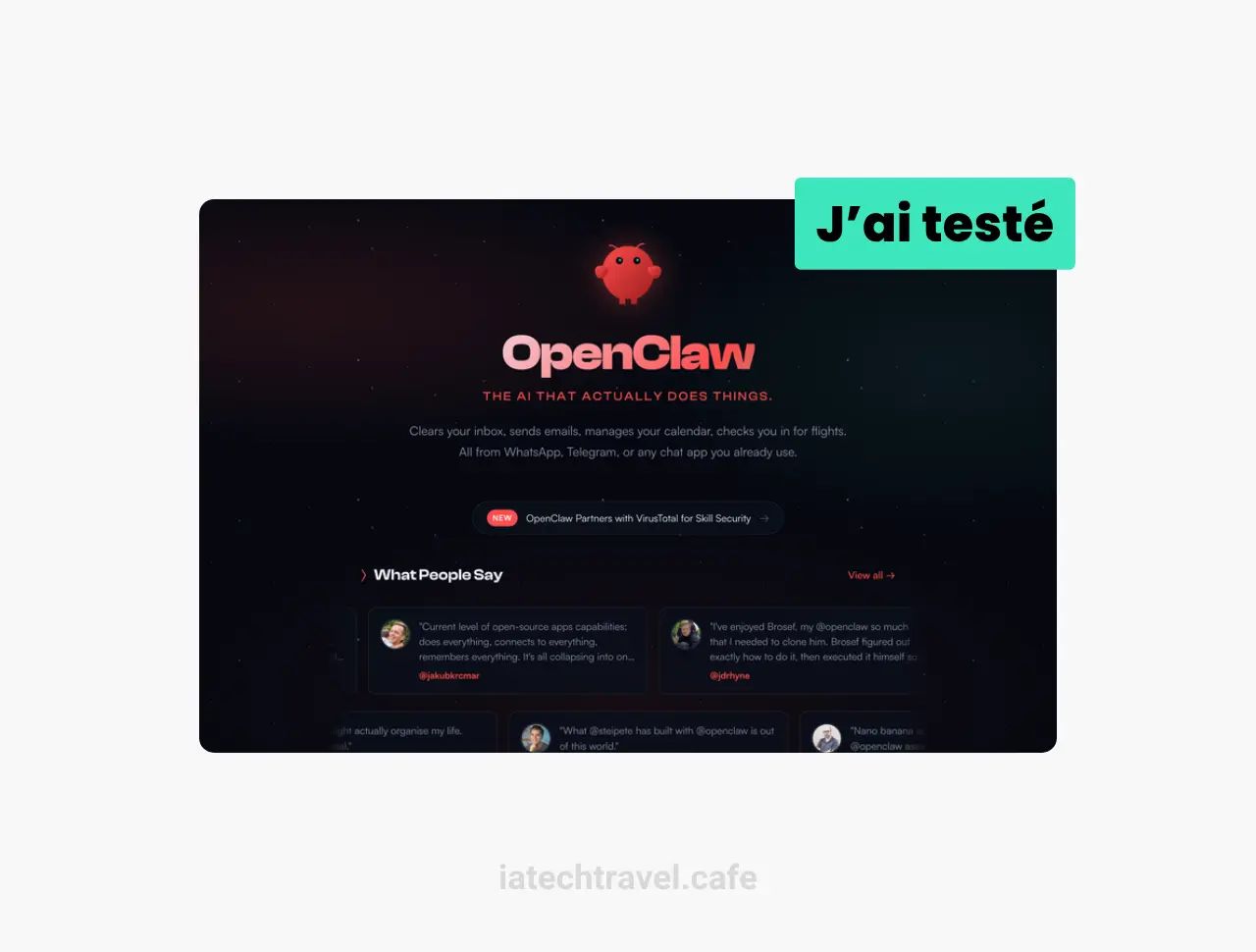 J'ai installé OpenClaw : premiers pas avec Néo, mon assistant de voyage