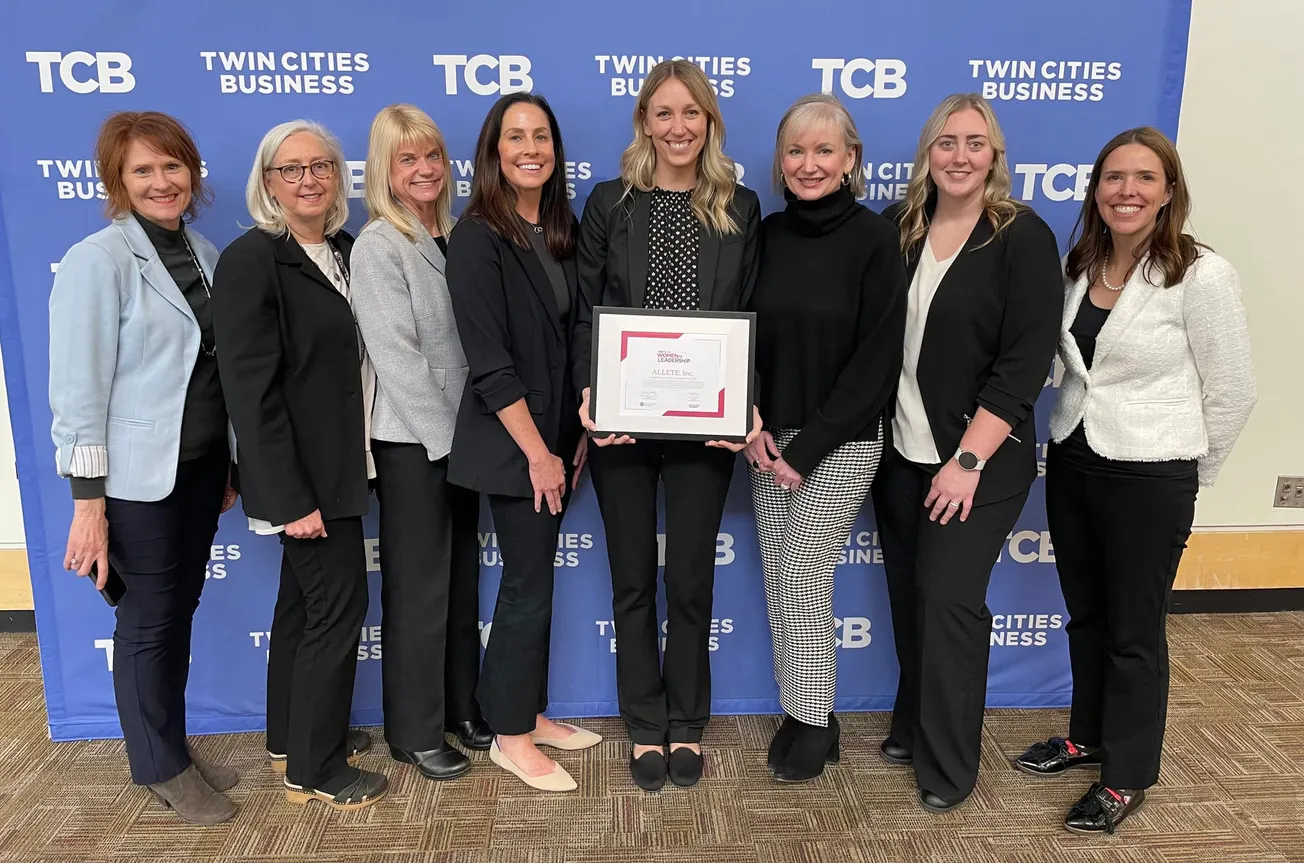 Allete recognized for gender diversity on board and among executive officers