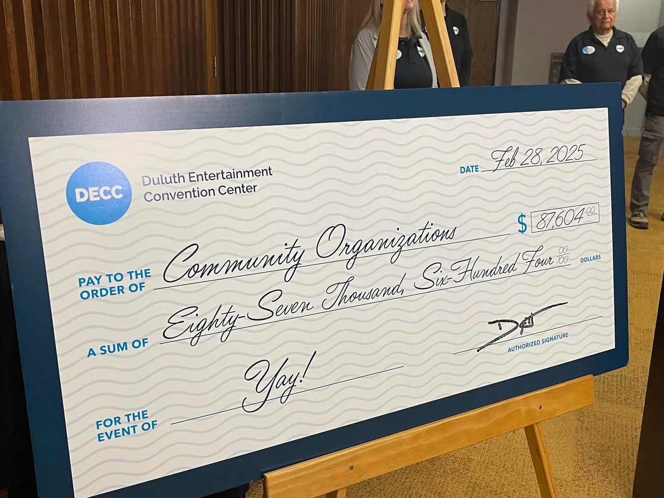 Volunteering for the DECC has helped raise nearly $90,000 for local and regional community groups