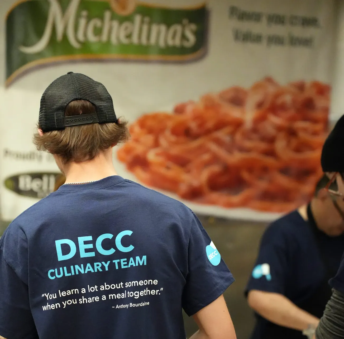 Michelina's All-You-Can-Eat Spaghetti Dinner prep underway at the DECC