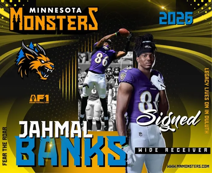 Howie: Monsters sign WR Jahmal Banks