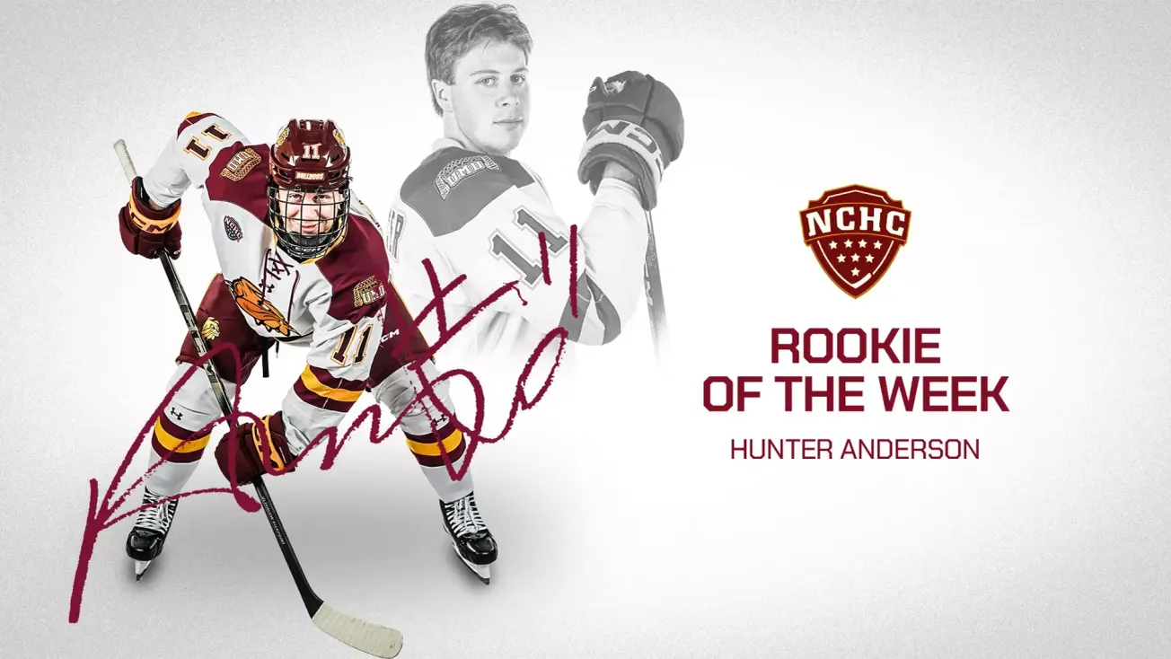 Bulldogs' Hunter Anderson wins NCHC rookie award