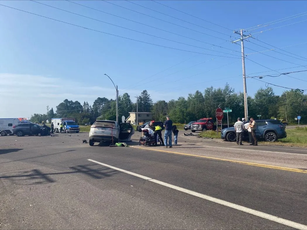 Four injured in three-vehicle crash in Rice Lake