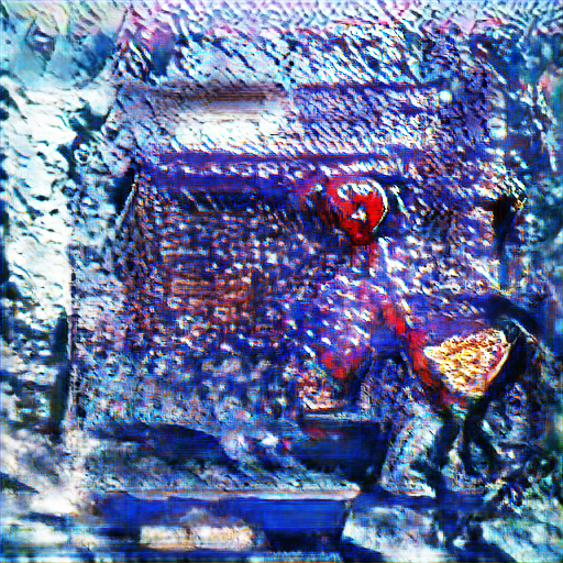 Emerging from the previous chaos is a very rudimentary three-holed head and long appendage with a pizza-textured thing on the end