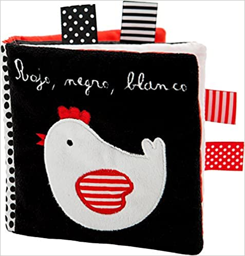 Rojo, negro, blanco libro blando para recién nacidos