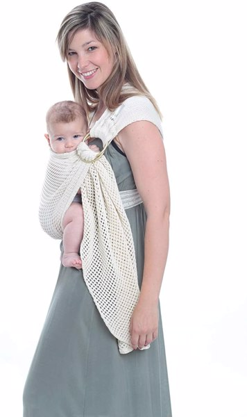 Bandolera de malla portabebés