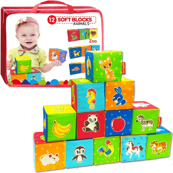 12 bloques construccion niños
