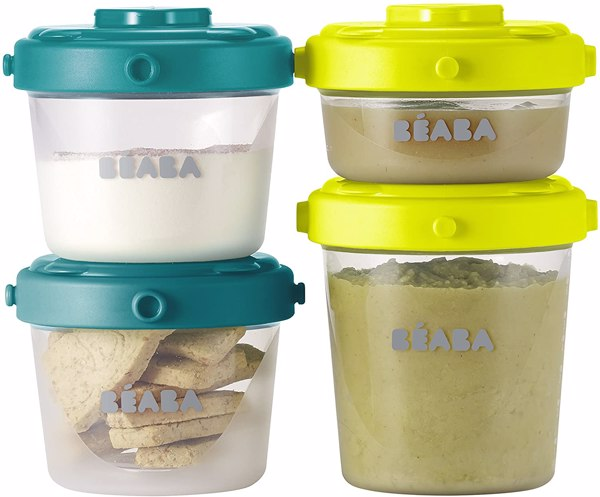 Béaba 912481 - Set de 6 potes de conservación comida para bebés