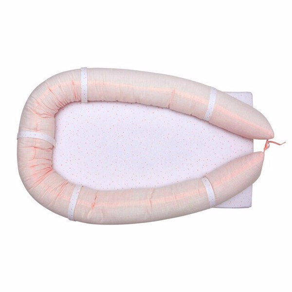 Cuna nido Cambrass Astra en color rosa con estampado