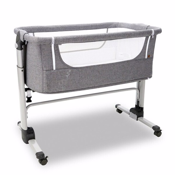 Minicuna de Colecho Asalvo Fold gris