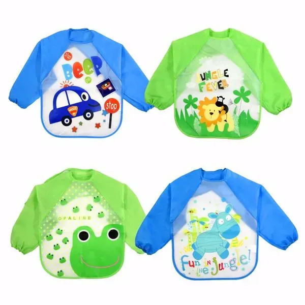 Babero con mangas impermeable