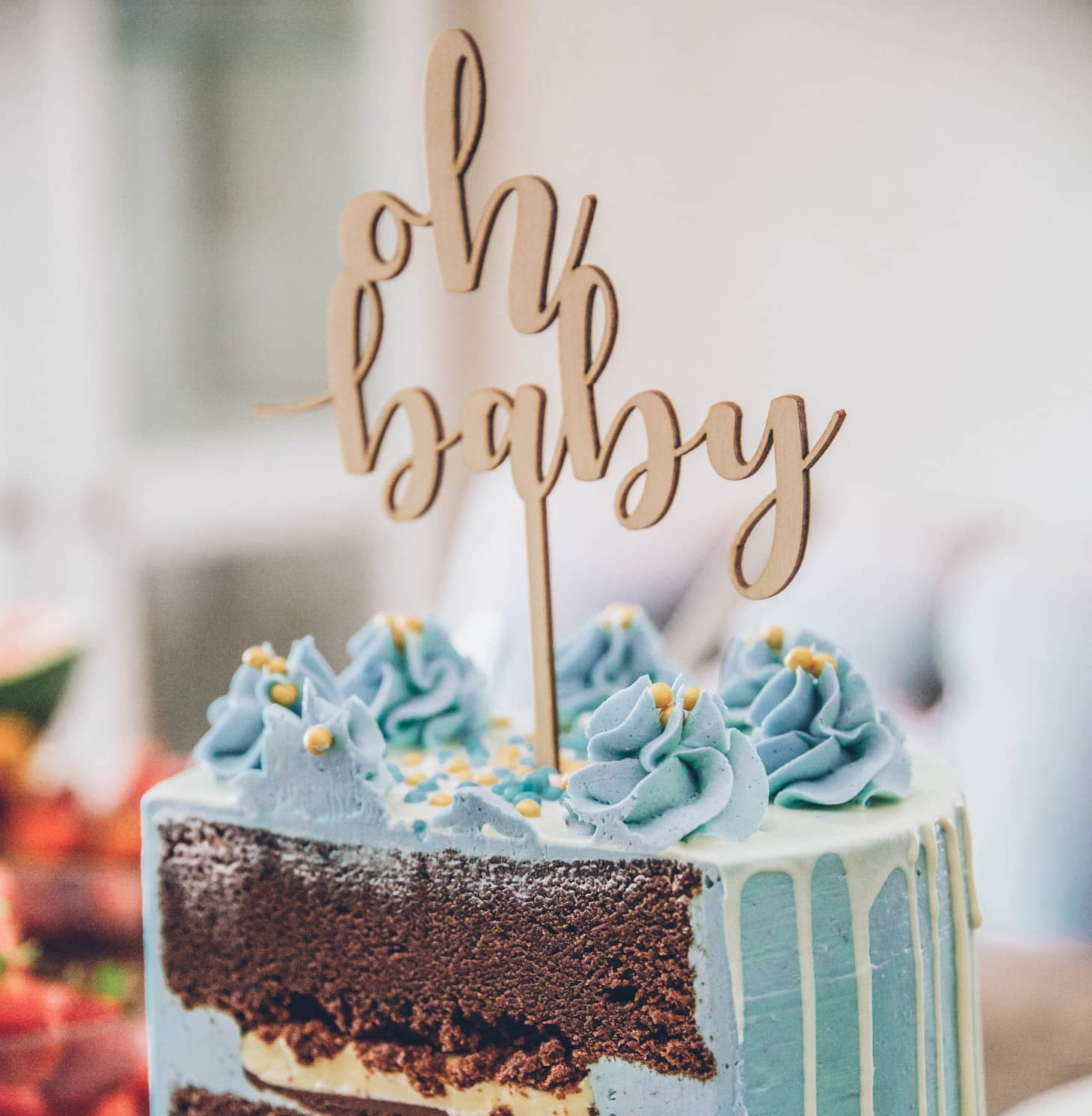 tarta para una fiesta de baby shower