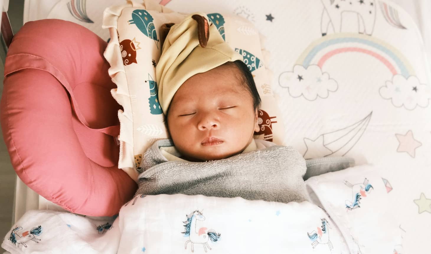 bebé dormido en su cuna