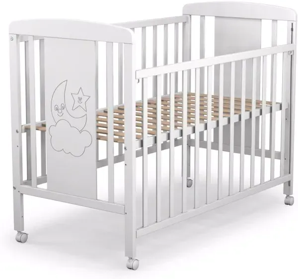 Cuna para bebé con lateral abatible Cielo