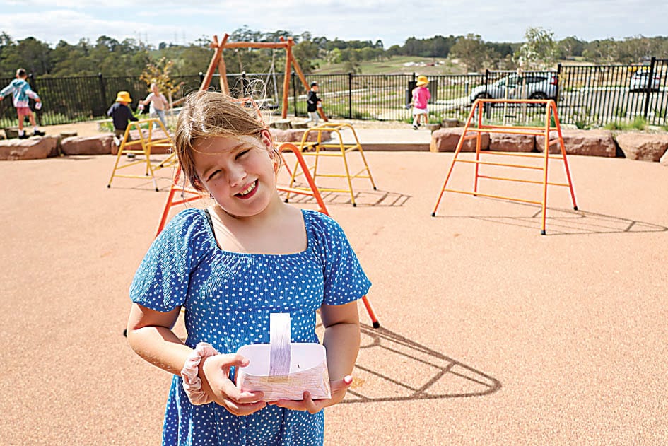 Baskets full after egg hunt
