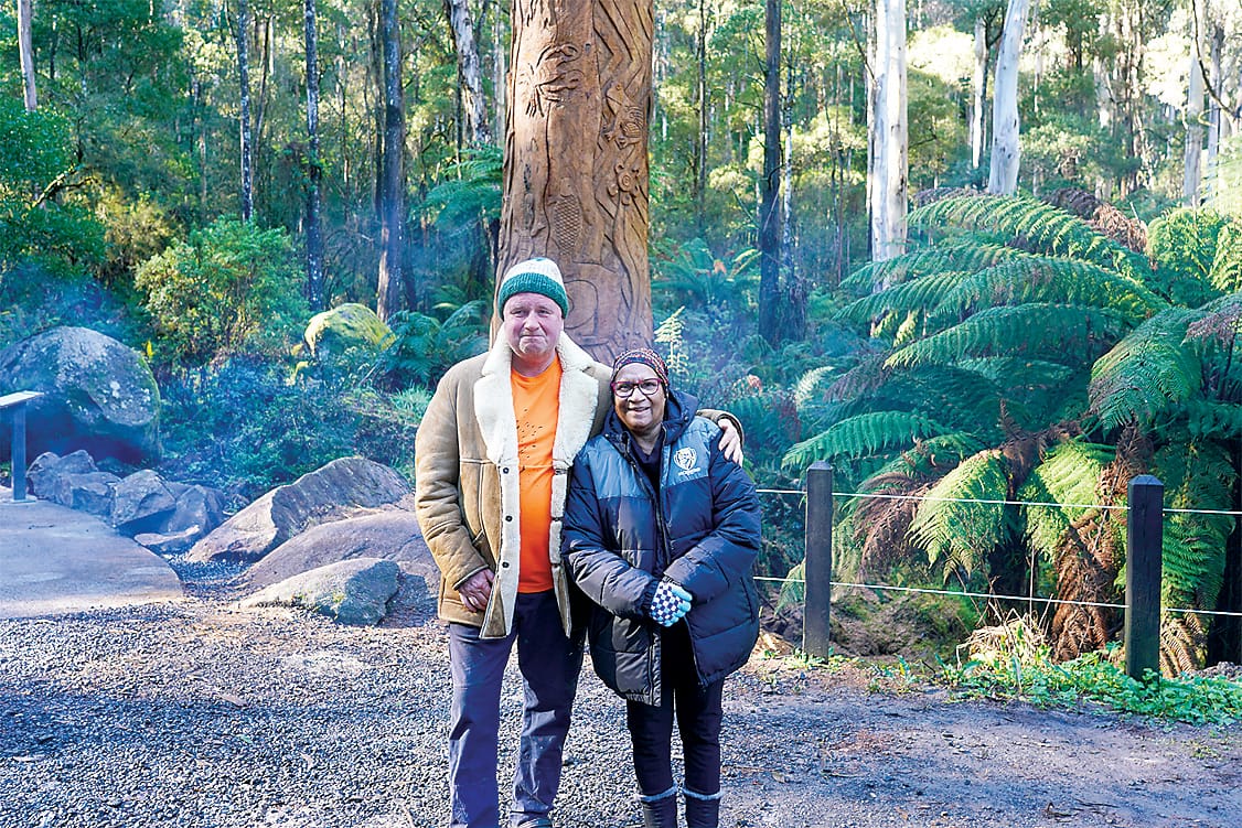 Carving brings cultural artwork to life at falls