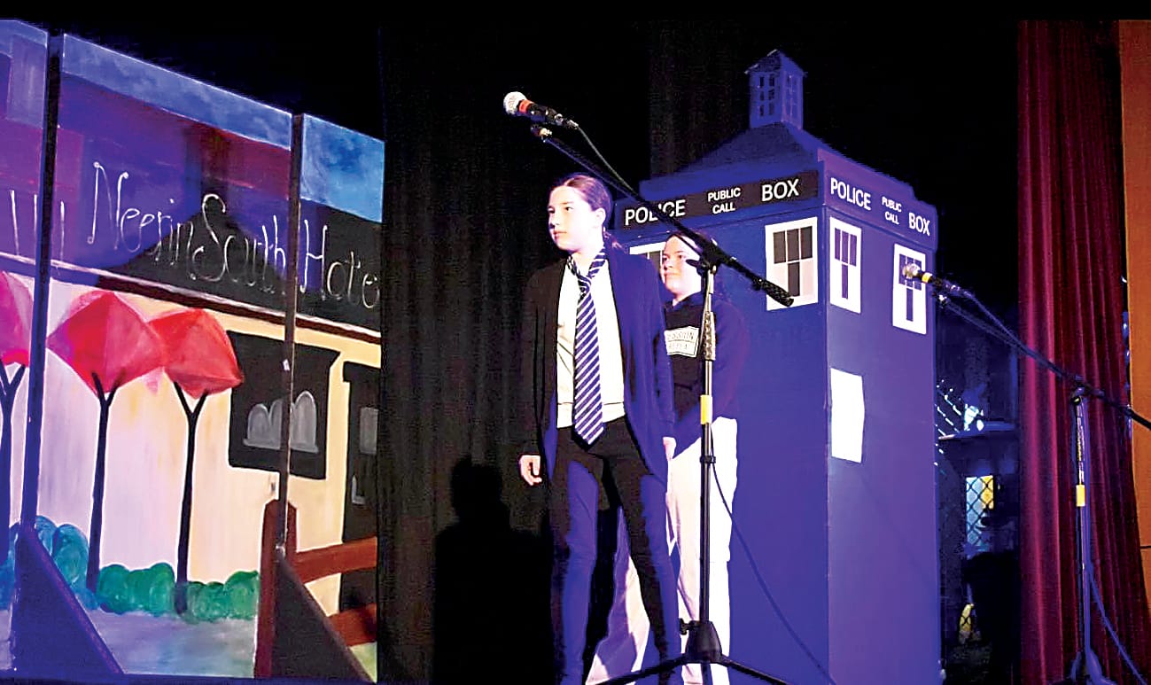 Crystal Ainge is Chris Lacklustre the concerned head teacher.