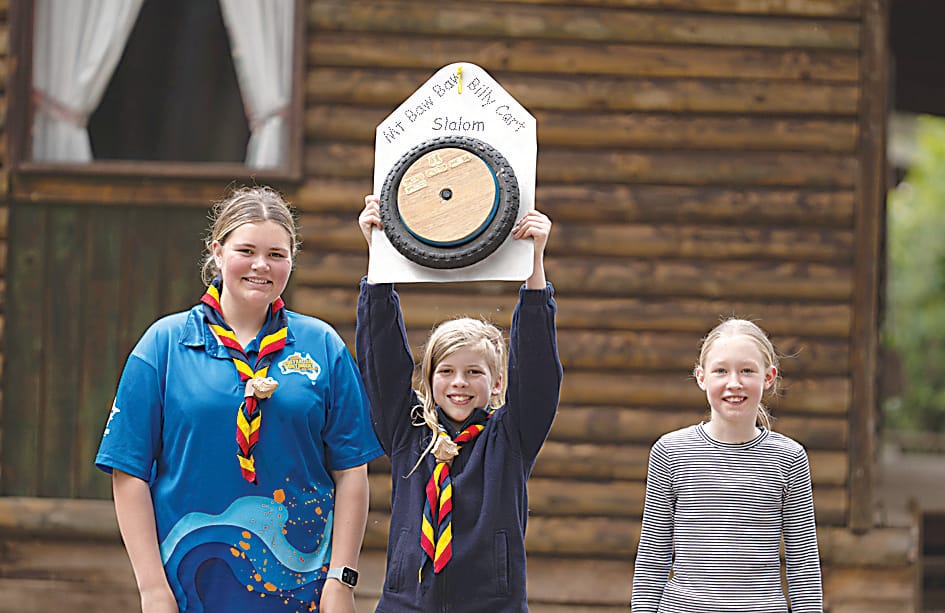 Thrills, mud, and teamspirit at scout event