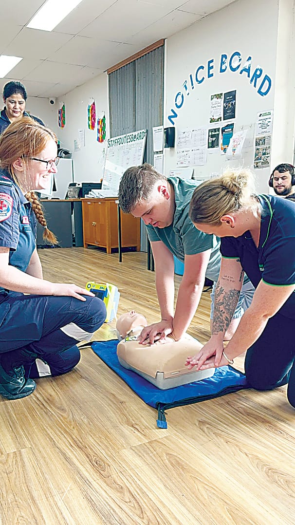 Casidy Crew learn CPR