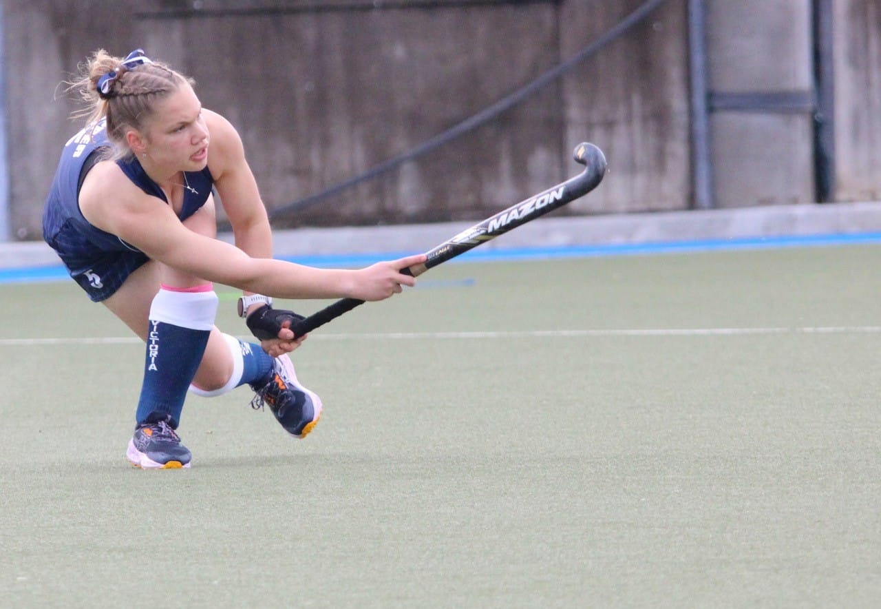 Right: Local hockey players Hayley Tepper and Ariya Mock had the chance to represent Victoria at the Country Hockey National Championships in Rockhampton earlier this month.