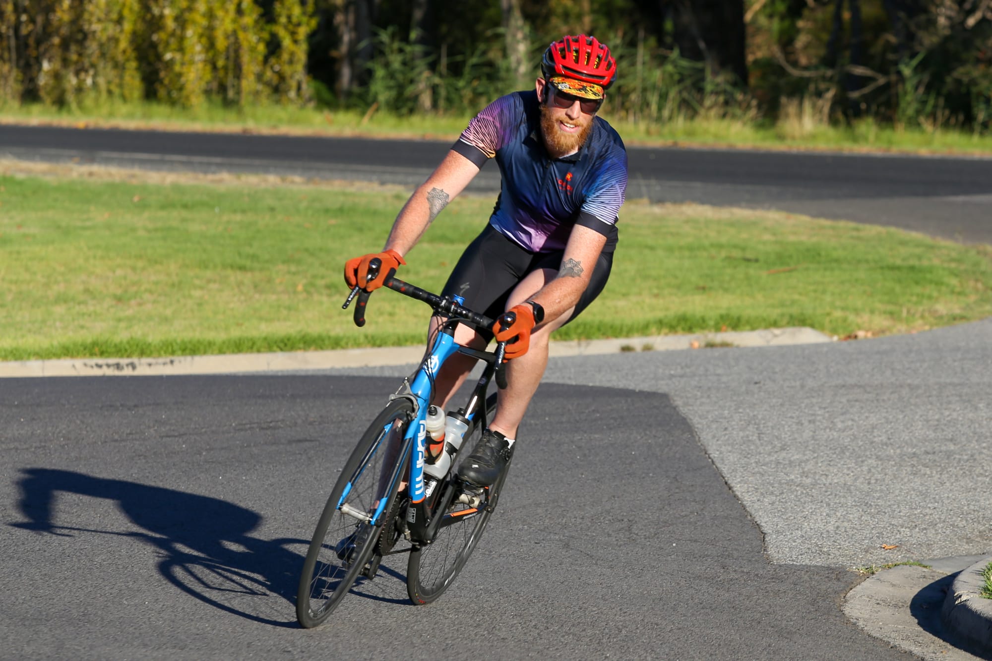 Levi Schmidt looks at ease during the race.