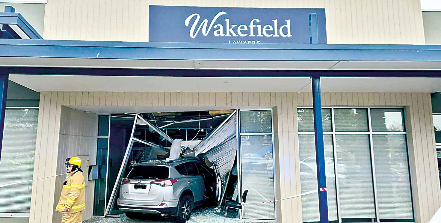 Car hits Drouin shop
