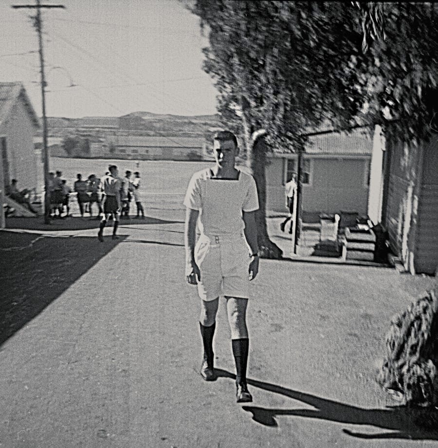 A teenager signing up for duty