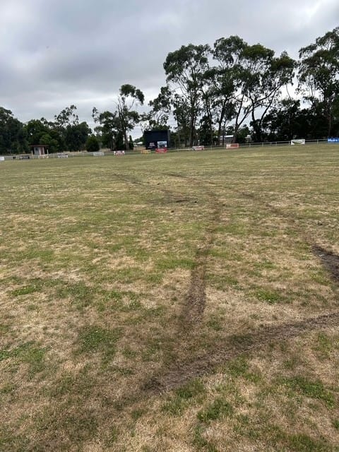 Major damage to Trafalgar oval