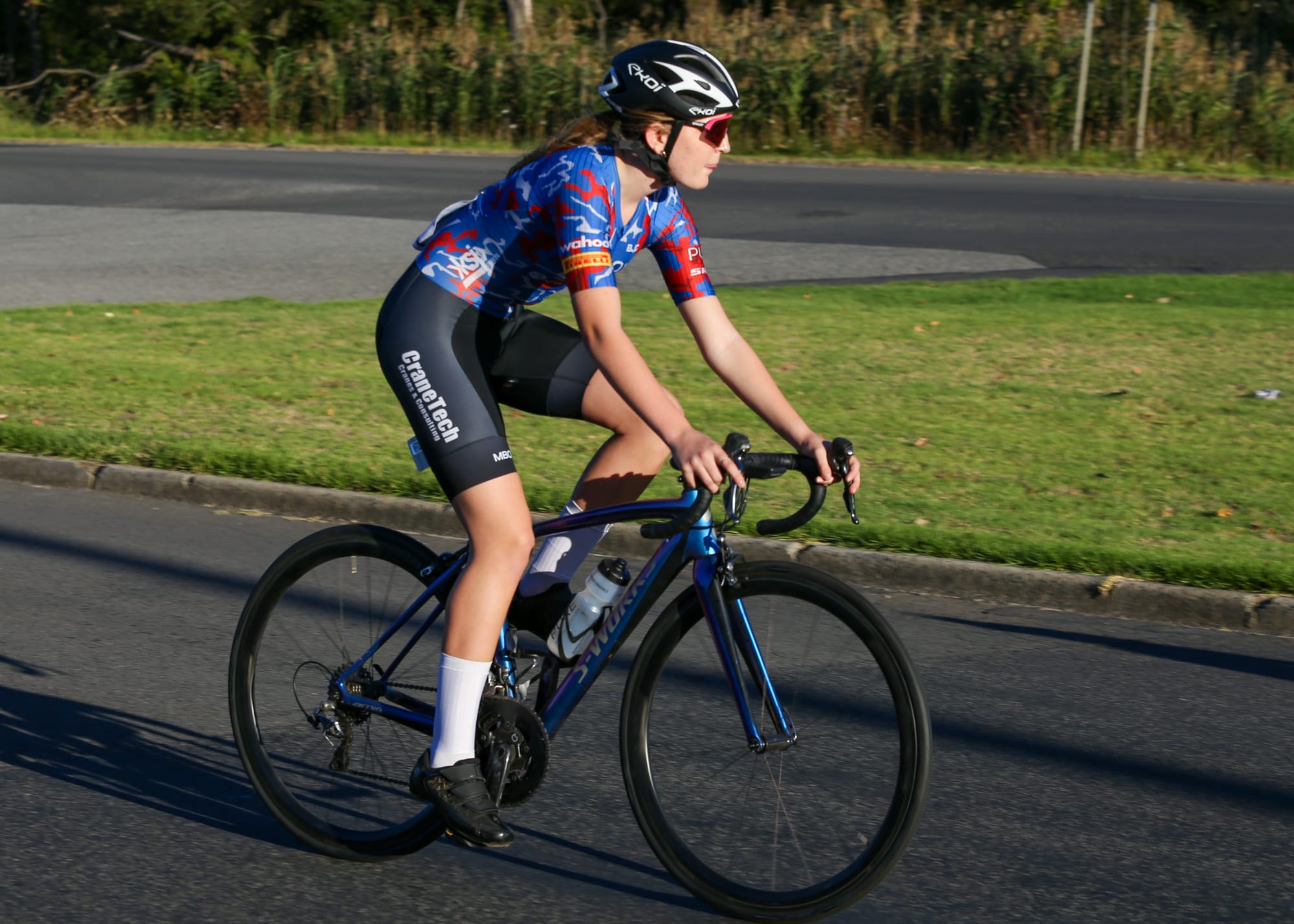 Junior racer Ahlia van Stokrom showed off the future of the club with a solid race.
