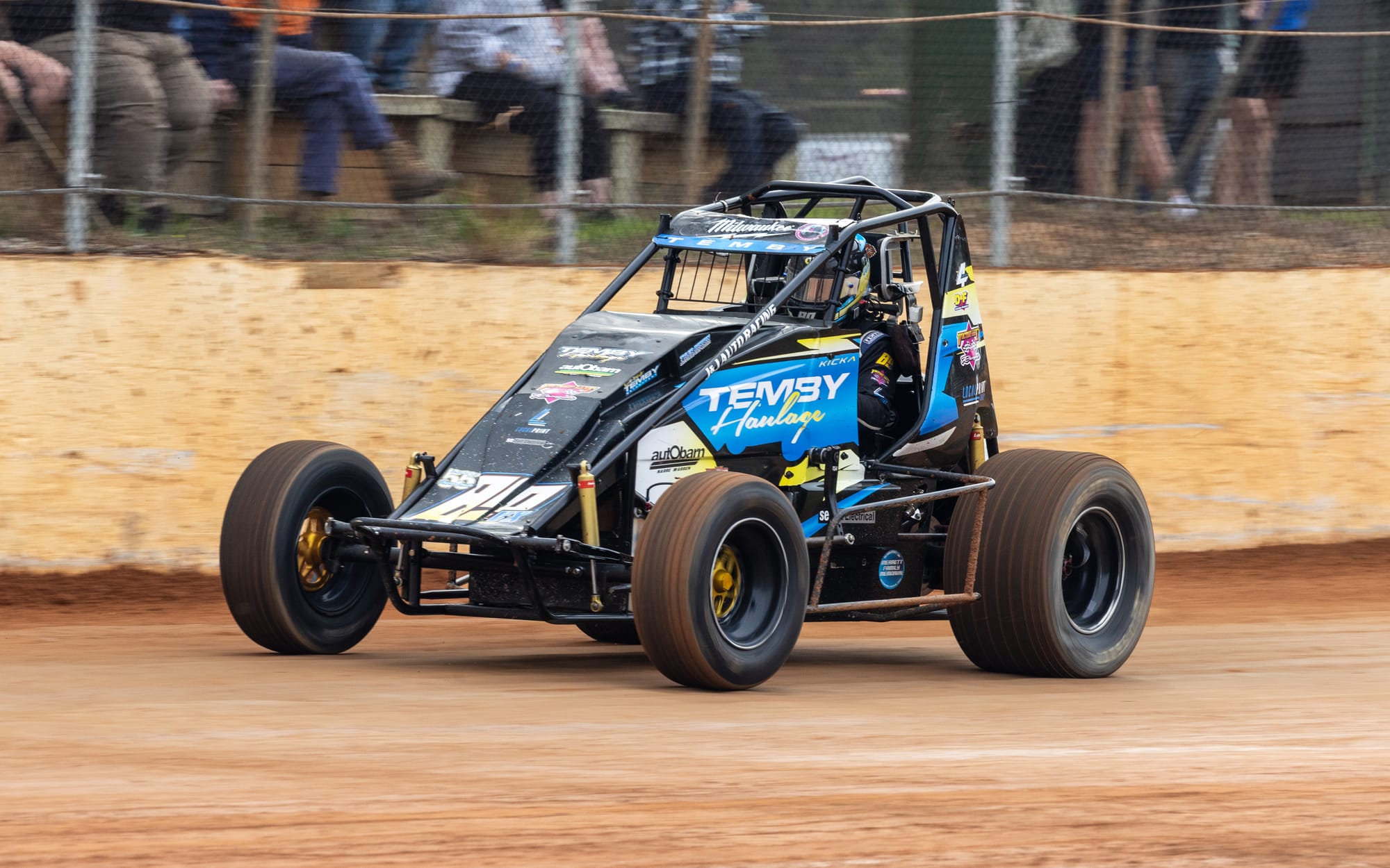 Intense racing at Speedway