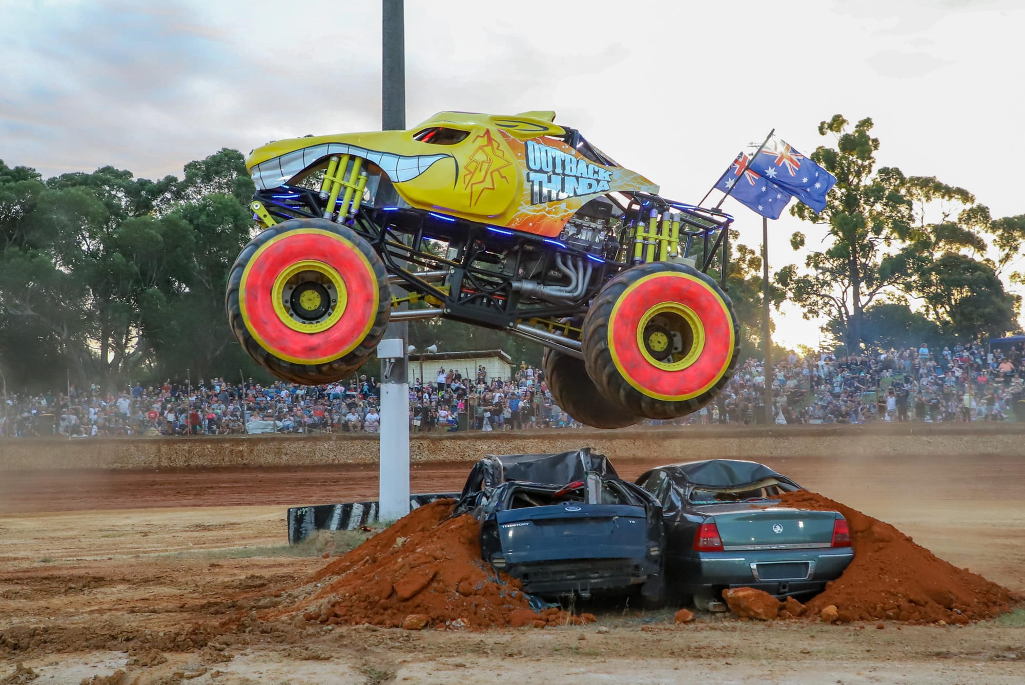 Monster night at Nyora Raceway