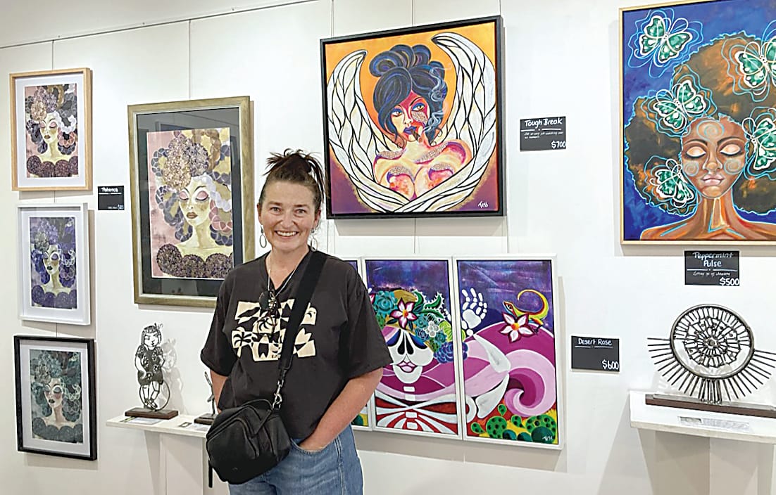 Tess' art creates a "Spark in the Dark"