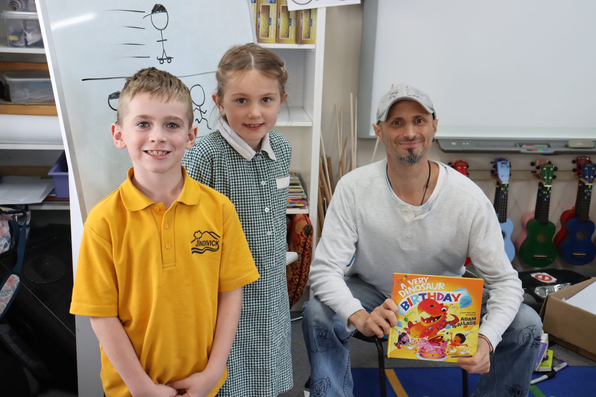 Jacob and Justice with author Adam Wallace
