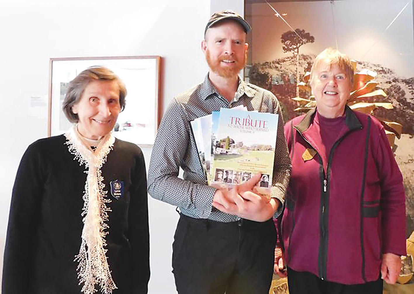 Books detailing local warservice now at Shrine