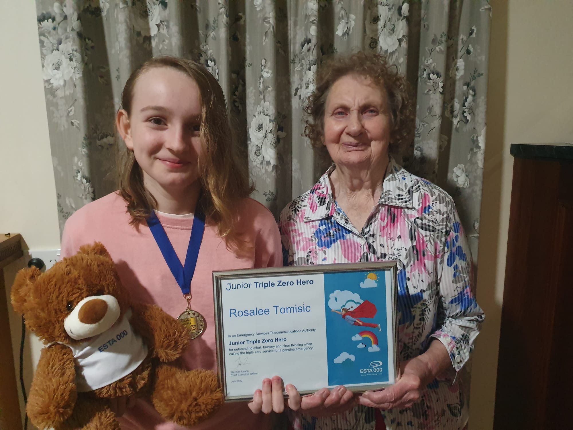 Rosalee a triple zero hero after nan's slip