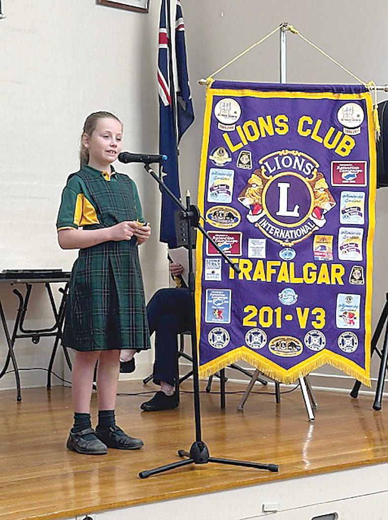 Lilly Harvey presents her final address.