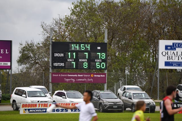 Football- Drouin Vs Warragul (Seniors) 18-04-21 