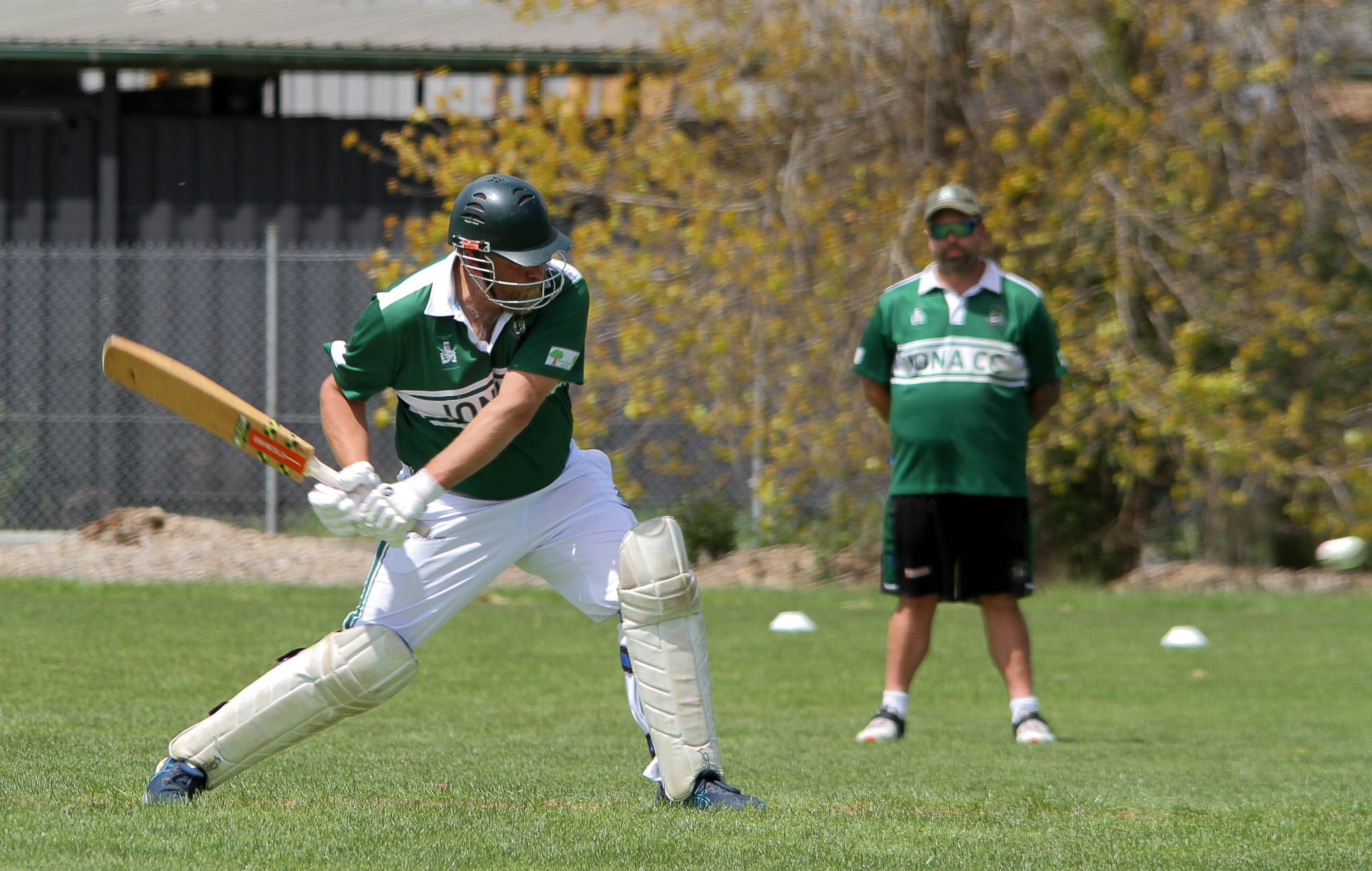 Iona's Michael Neilson bats. 