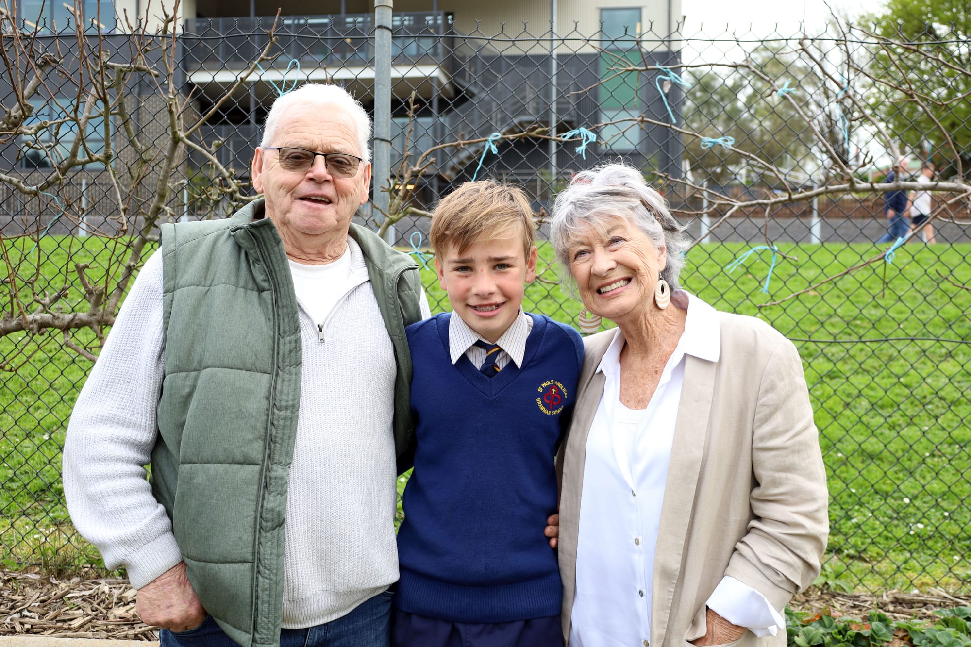 Tom and Faye Malady with Saxon Cook.