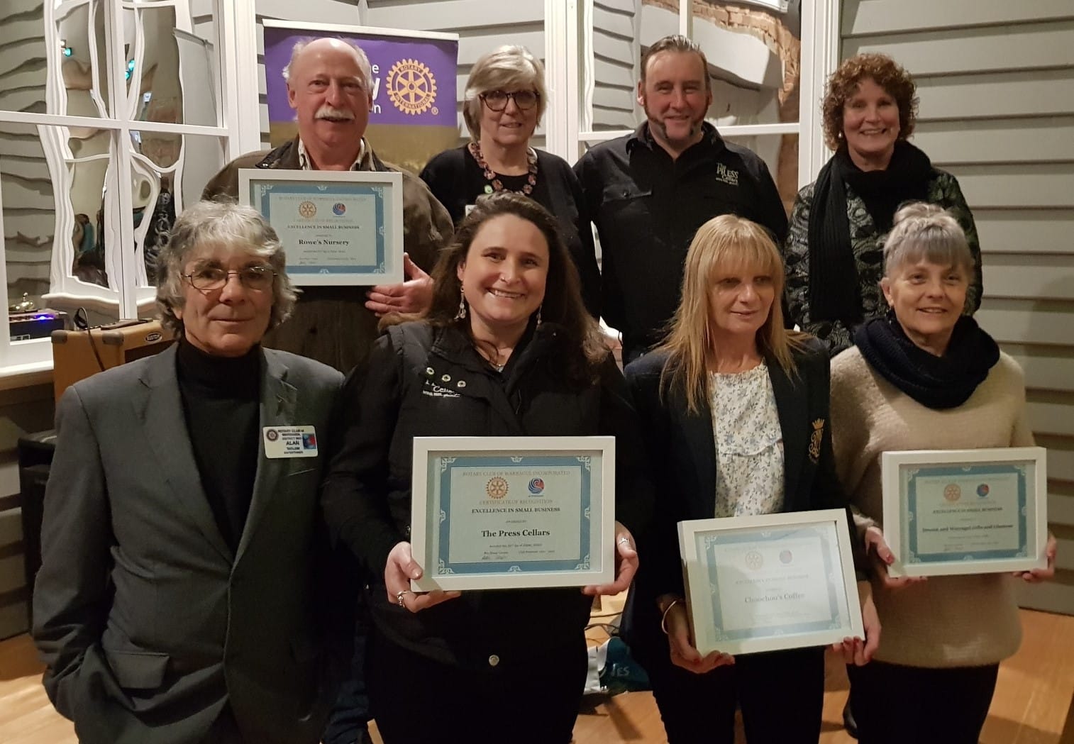 Rotary honours four businesses